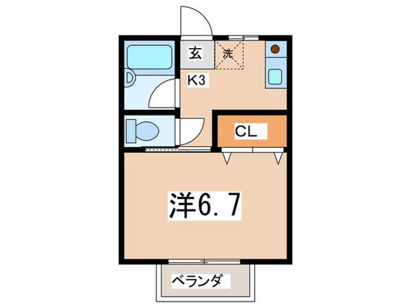 フロ－ラの物件間取画像